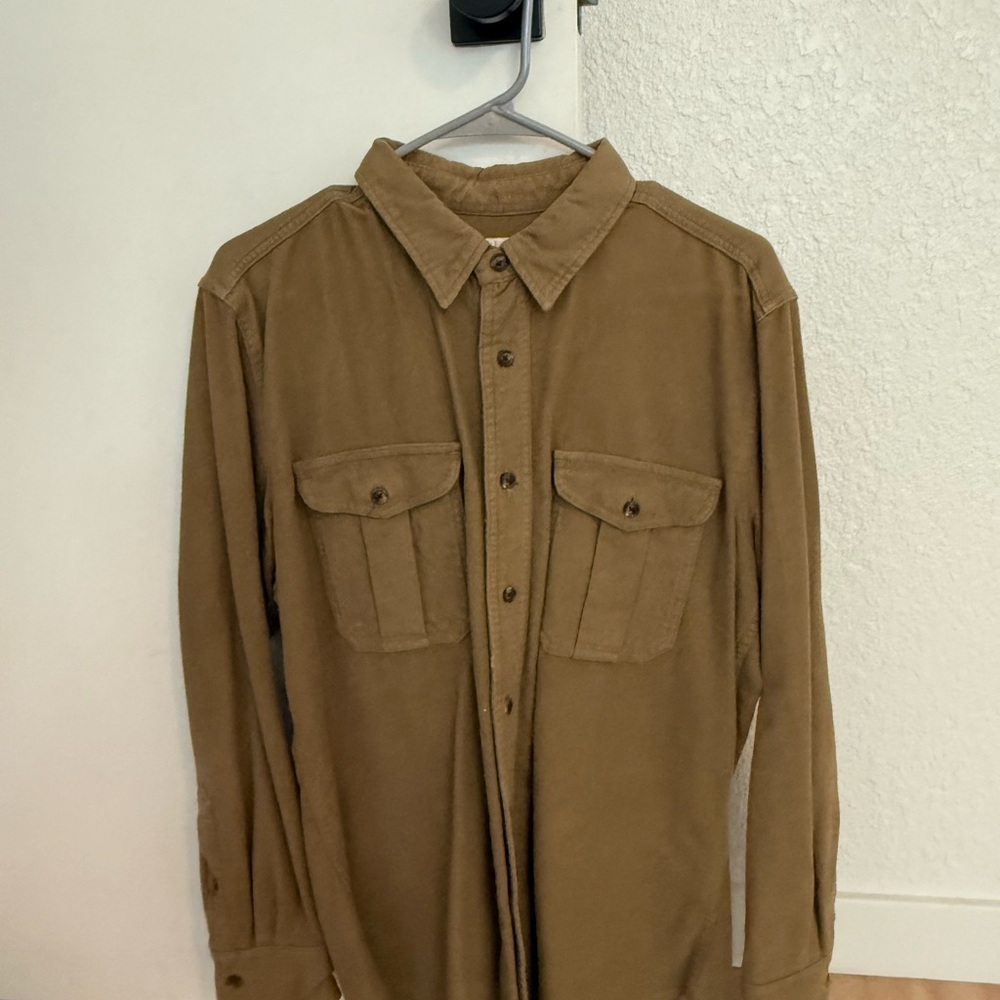 Tan Button-Up Shirt